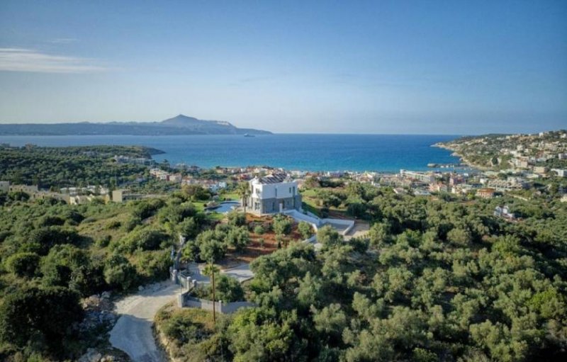 Almyrida Kreta, Almyrida: Luxuriöse Designervilla mit herrlichem Meerblick zu verkaufen Haus kaufen